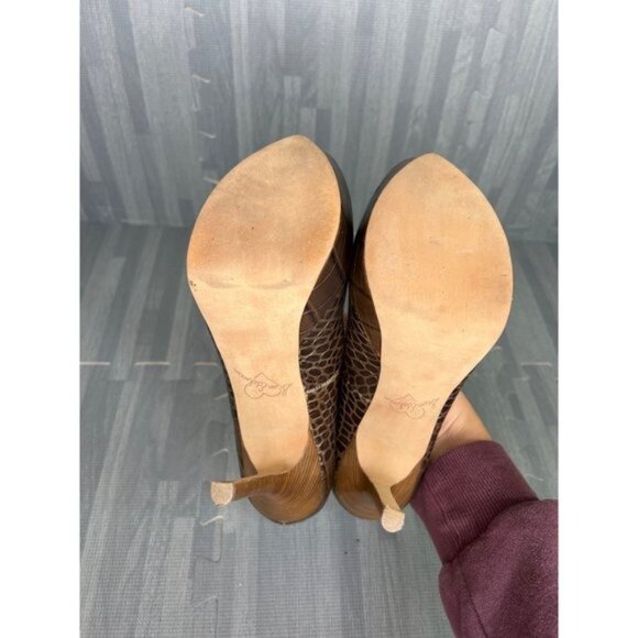 Sam Edelman Platform Heels Crocodile 7.5 - Picture 10 of 12